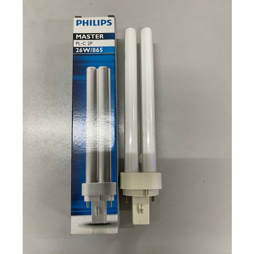 PHILIPS 26 W 865 2 pin PL-C 2P (PLC) daylight day light white bulb ...