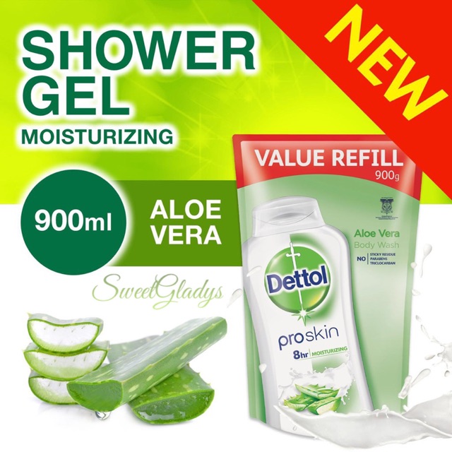 Dettol Proskin Aloe Vera Shower Gel Refill Pack Ml Shopee Malaysia