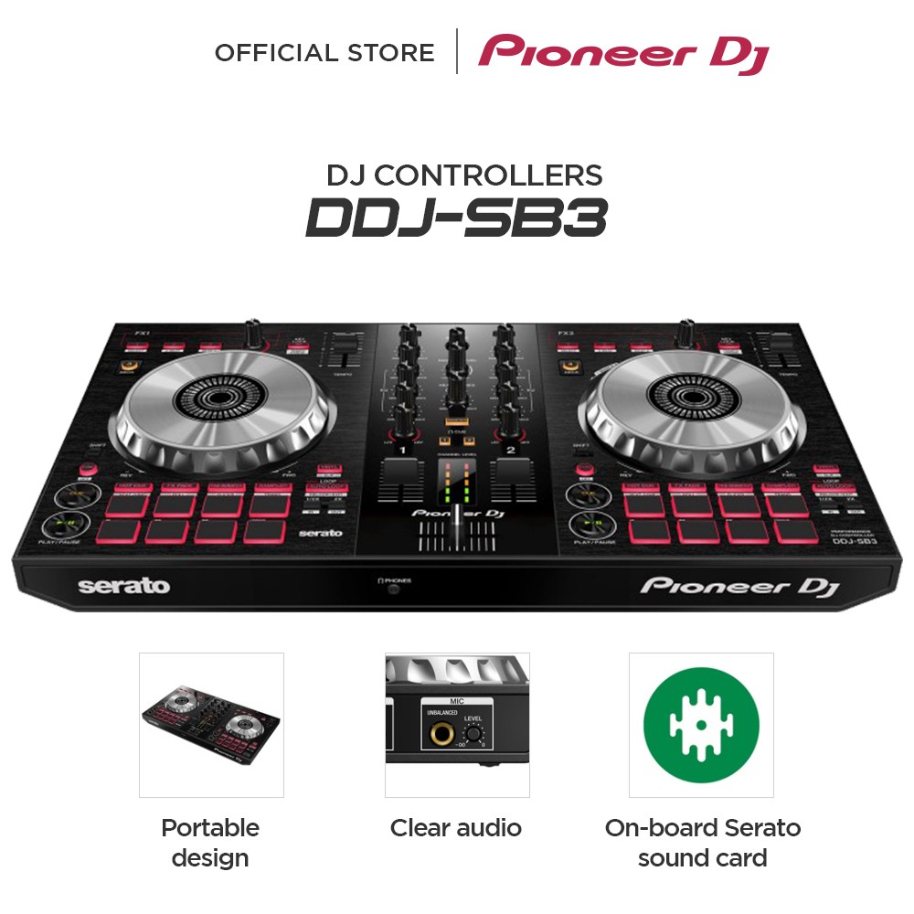 Pioneer Dj Ddj Sb3 4 Deck Serato Dj Controller Shopee Malaysia