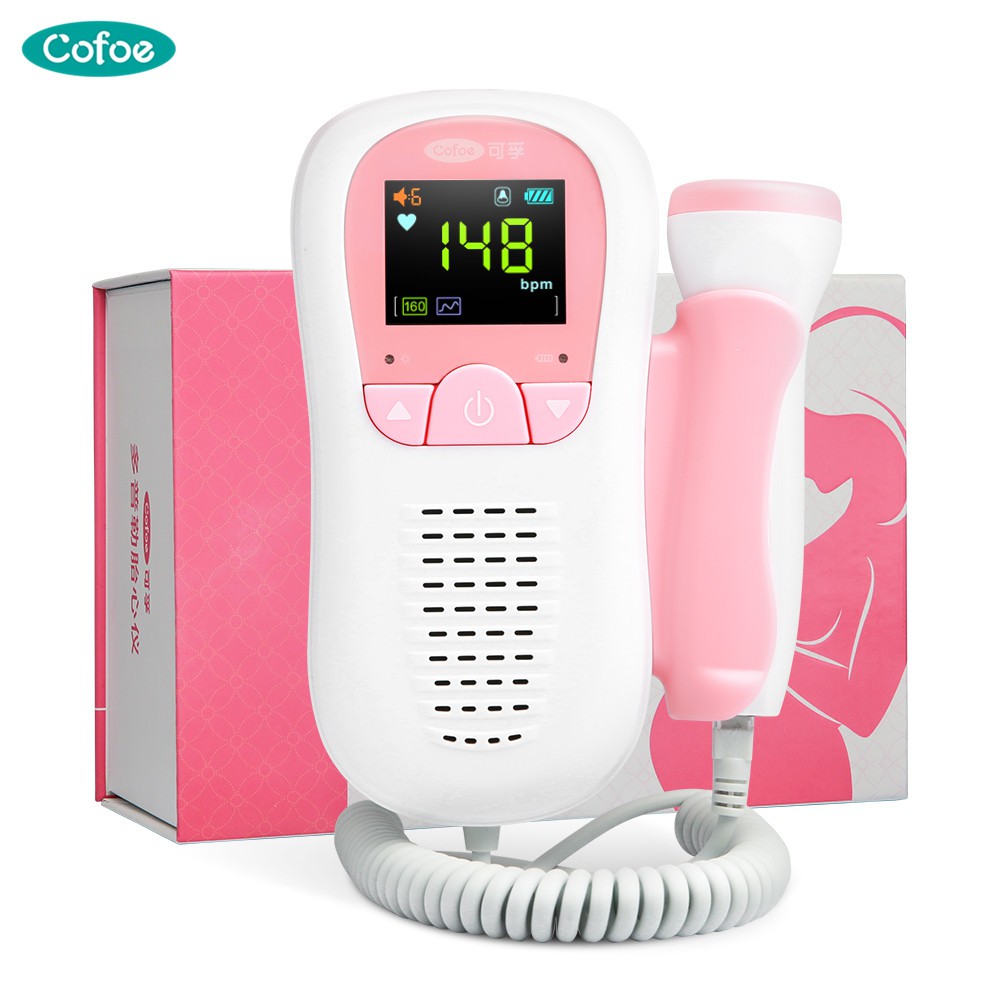 Cofoe Portable Fetal Doppler Lcd Baby Heart Rate Detector Home Medical Ultrasound Heartbeat Monitor Device For Pregnant Shopee Malaysia