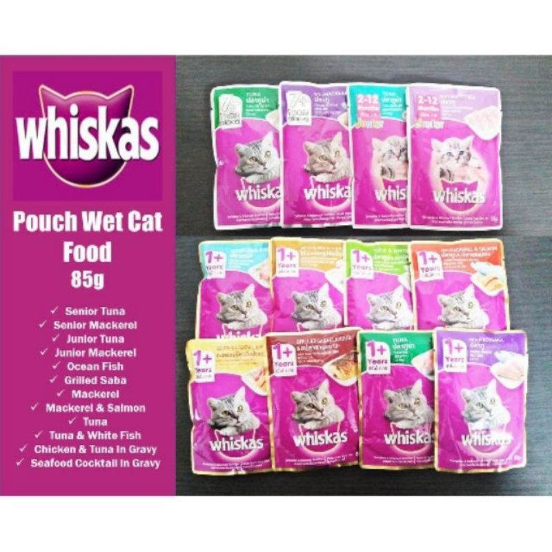WHISKAS WET CAT FOOD 85G X 24 PACKS (1CTN) Shopee Malaysia