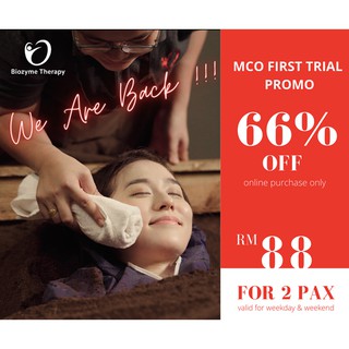 Spa Voucher Gift for 2 person ONLY RM88 - special Enzyme Treatment FOR FIRST TRIAL HARGA PERCUBAAN [NP-RM260]