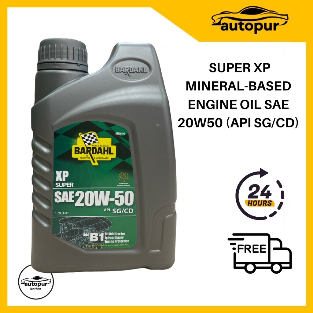BARDAHL SUPER XP MINERALBASED ENGINE OIL SAE 20W50 (API SG/CD