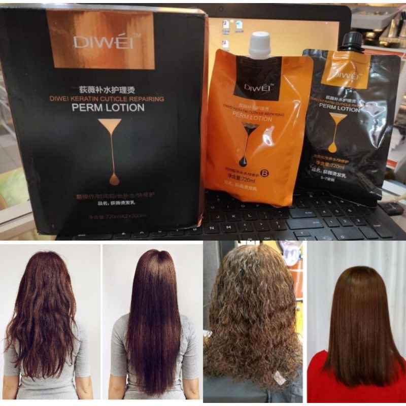 Diwei Perm Lotion Pelurus Rambut Lurus Atau Kerinting Hair Straightener Cream Curler Curling Repack 100ga 100gb Shopee Malaysia