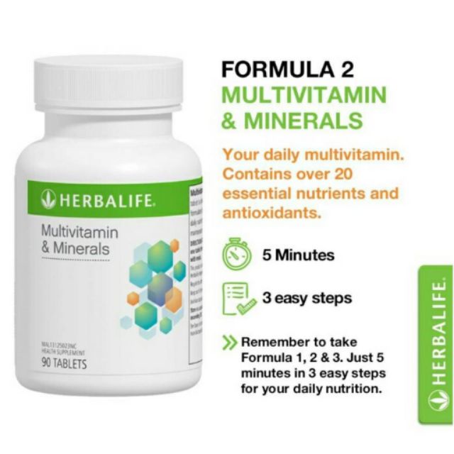 Herbalife Multivitamin&Minerals(90 Tablets) Shopee Malaysia