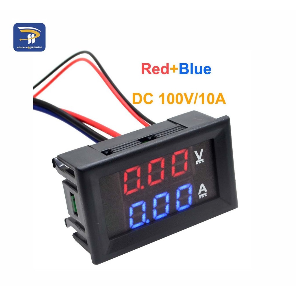 Digital 0-100A Ammeter&Voltmeter Meter Gauge LED 60-500V Dual AC Display Voltage 