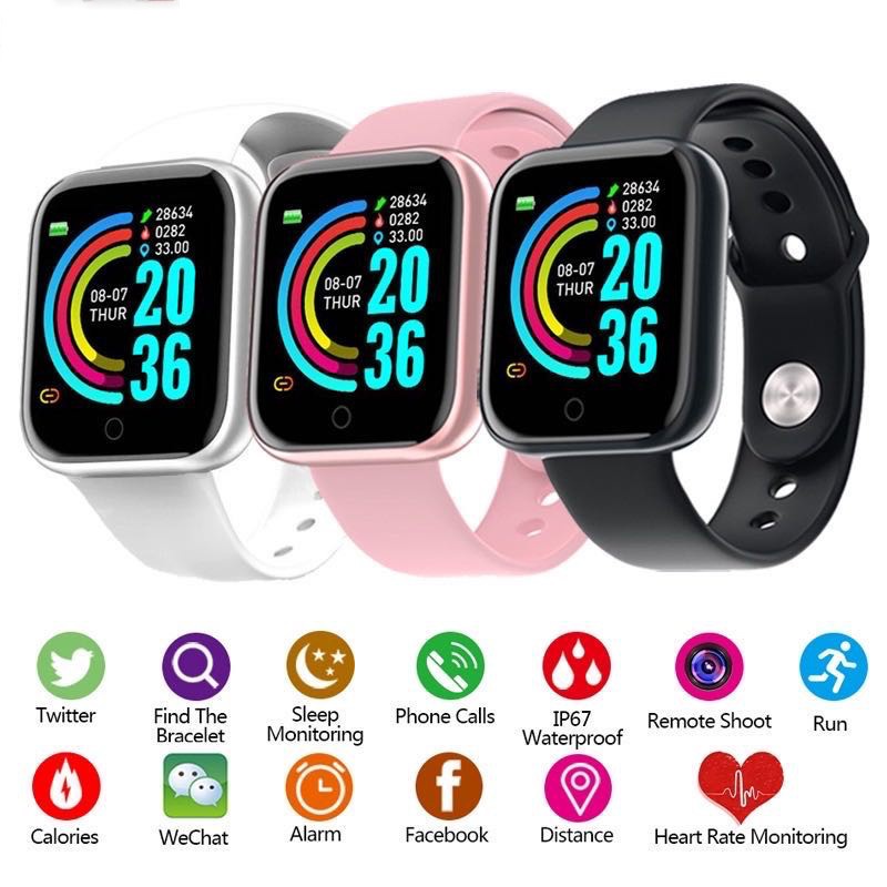 [LATEST]  Y68 Smart Watch Fitness Tracker Digital Heart Jam Tangan Wanita Lelaki Watch Men Watch