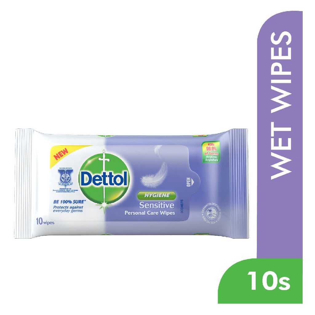 Dettol Hygiene Sensitive Personal Care Wipes (10s)