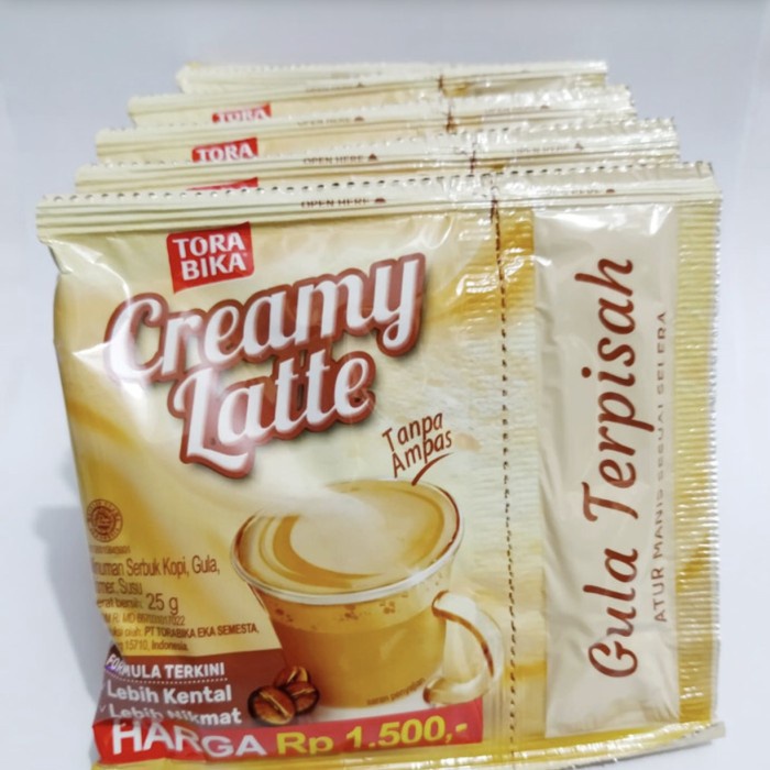 Torabika Creamy Latte Renceng Coffee 10 Sachets 25 gr Shopee Malaysia