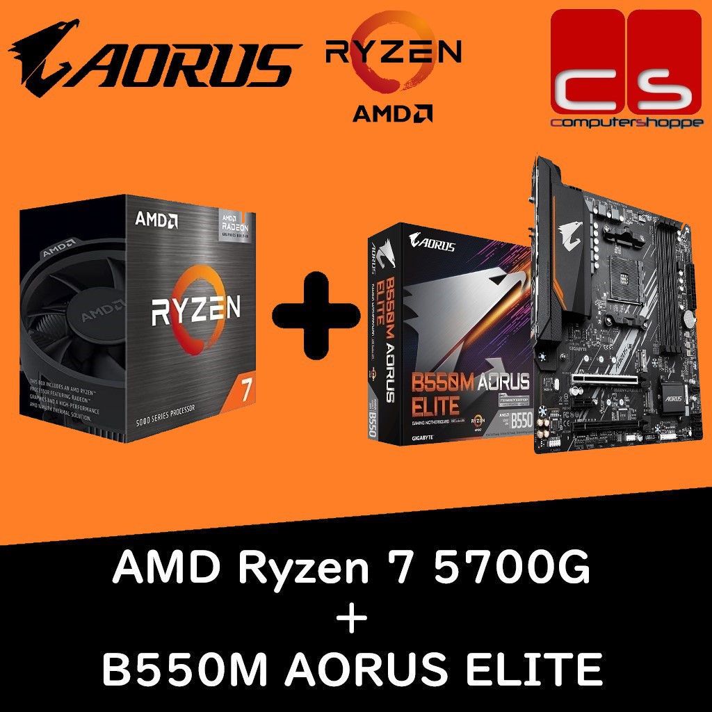 kit upgrade ryzen 7 5700x b550m aorus elite 16gb ddr4