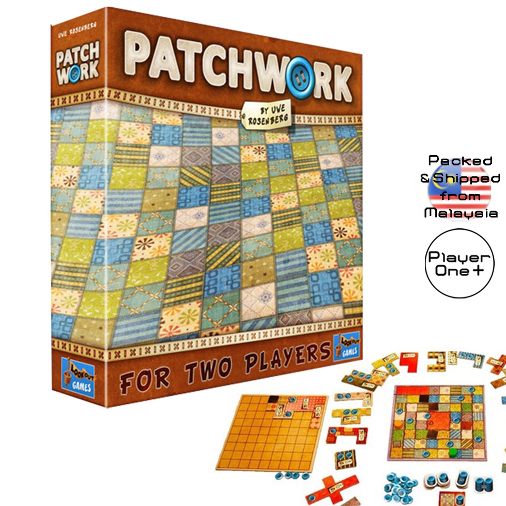 Patchwork Puzzle Game For Two Players Quilting Board Game Kids Family ...