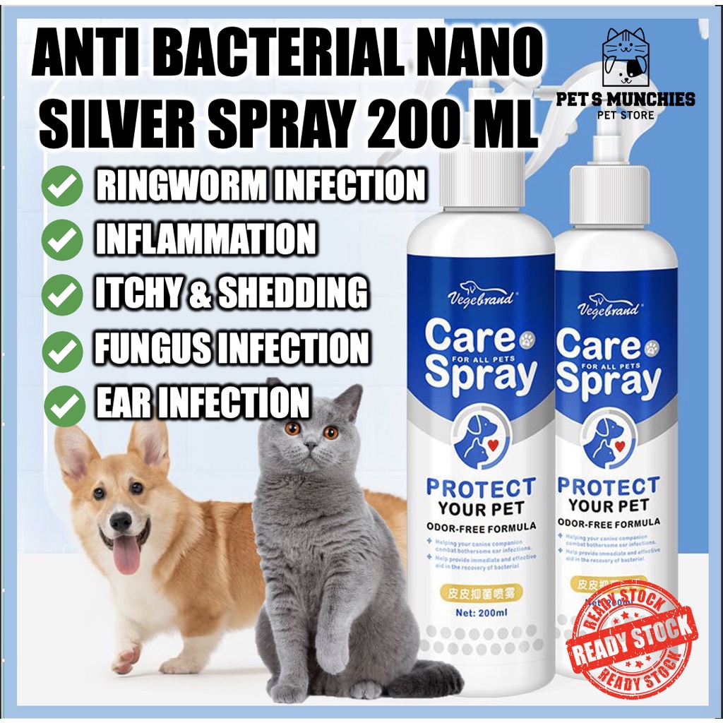 Ubat Sembur Kurap dan Kulit Kucing Ringworm spray nano silver spray cat