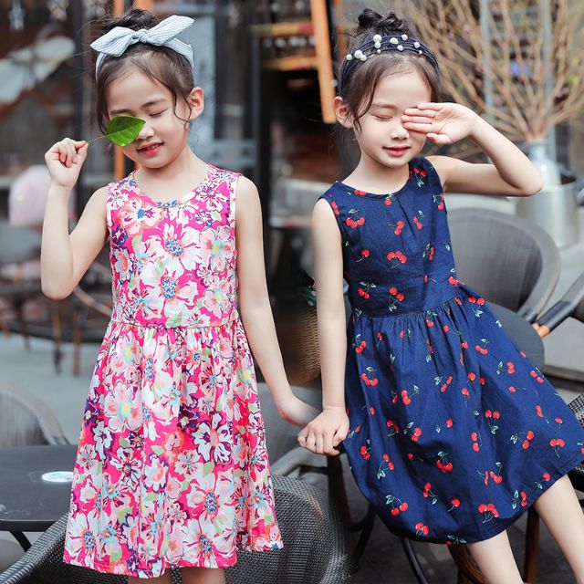 Dress Kanak-Kanak Perempuan Children clothing girl cotton dress ...