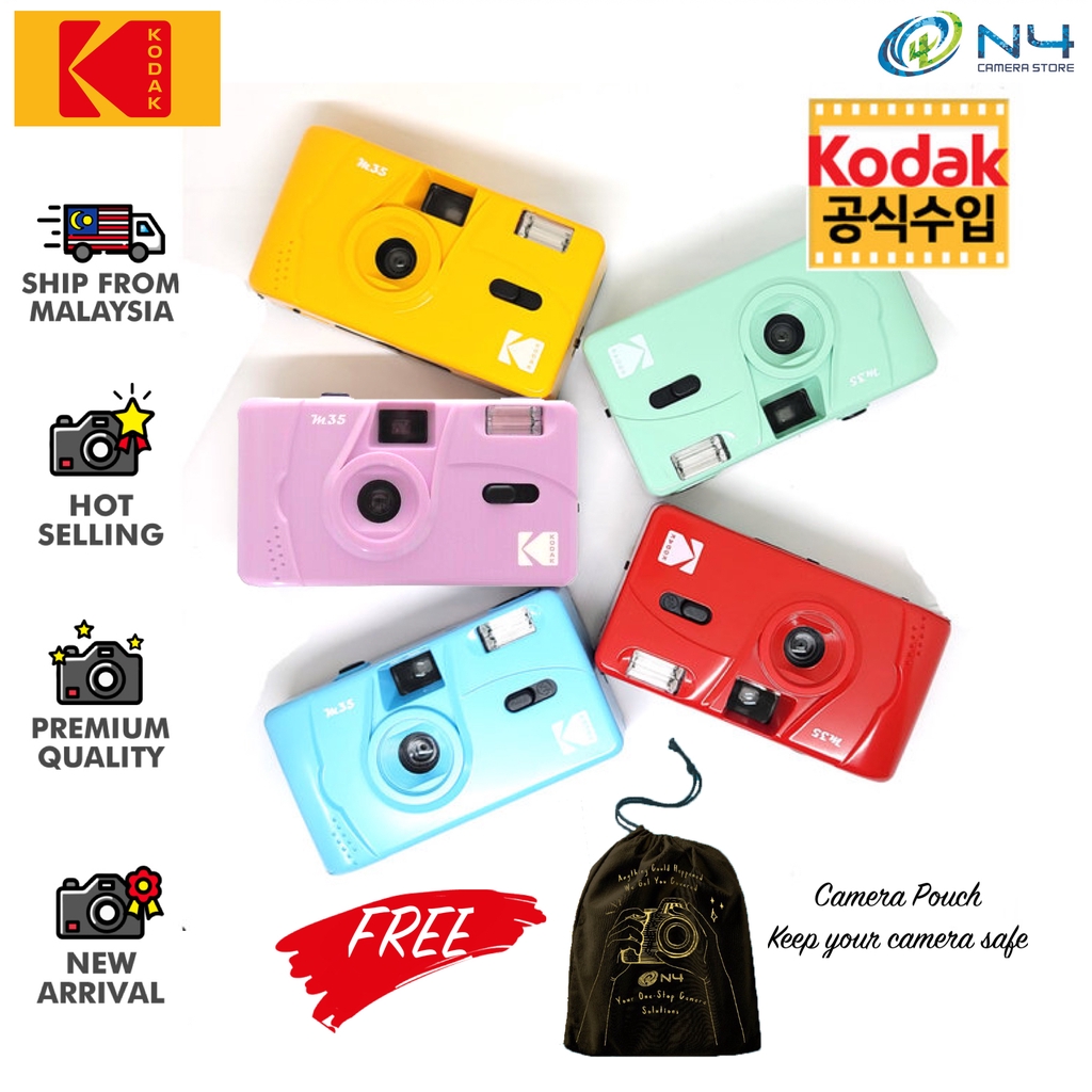 Kodak M35 35mm Film Camera with Flash Reusable Film Camera M35 Point