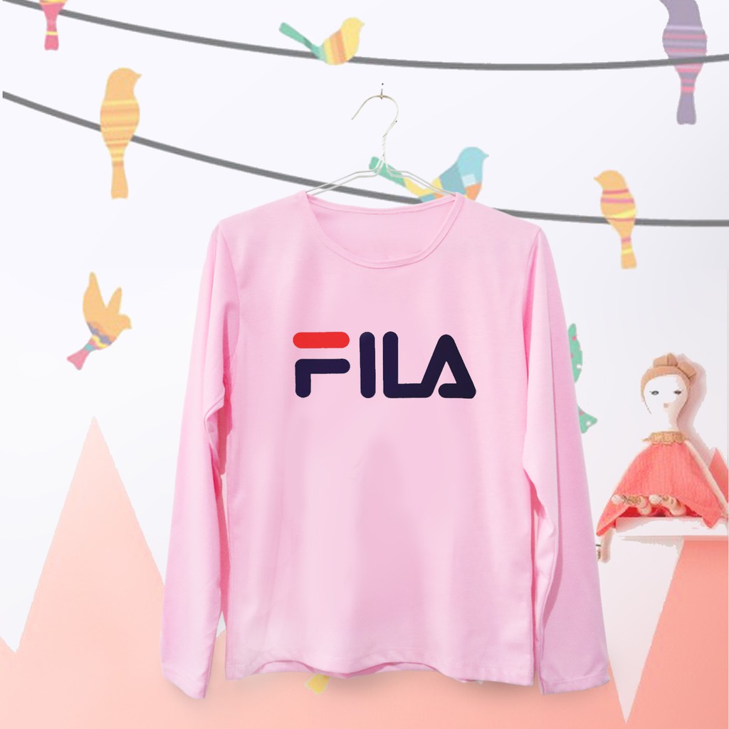 peach fila shirt