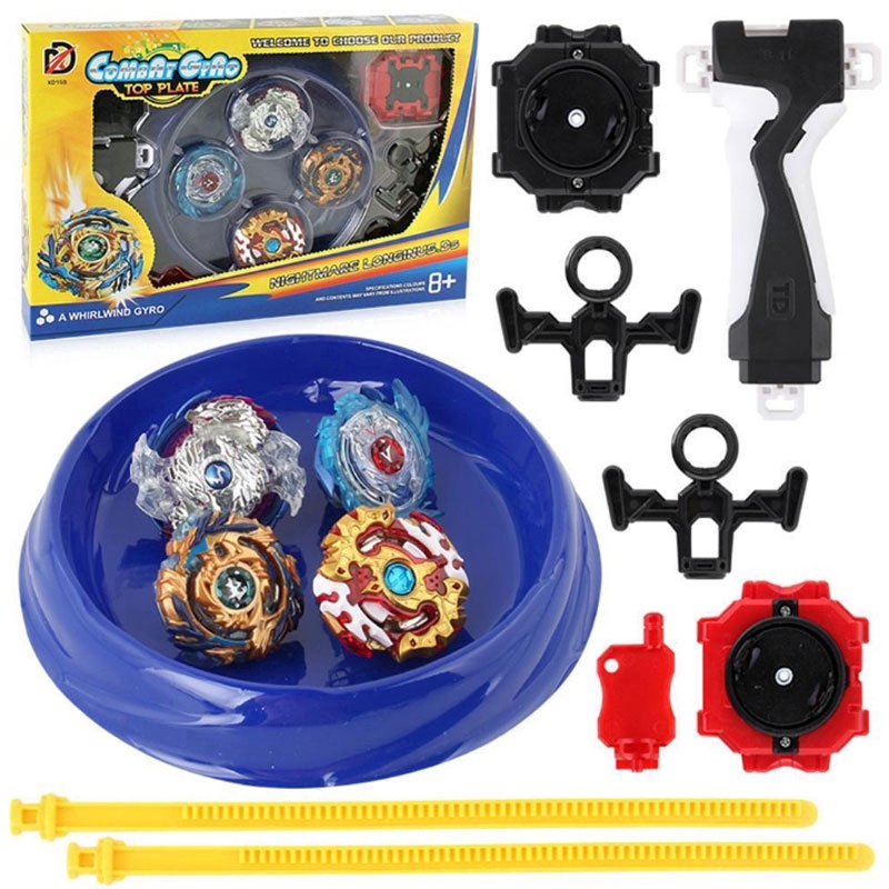 4 In 1 Beyblade Set Toys Burst Starter Beyblade Metal Fusion With Launcher Shopee Malaysia