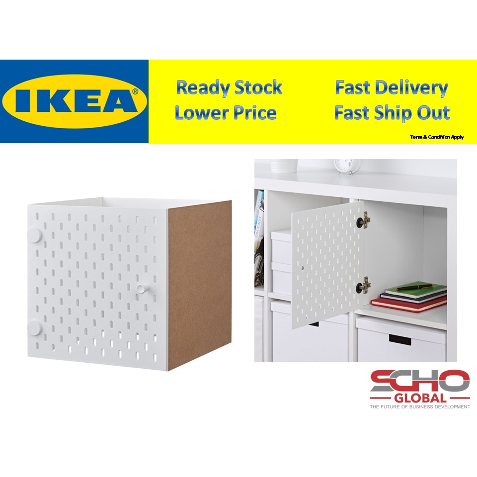 IKEAKALLAX Insert with pegboard, white, 33x33 cm Shopee Malaysia