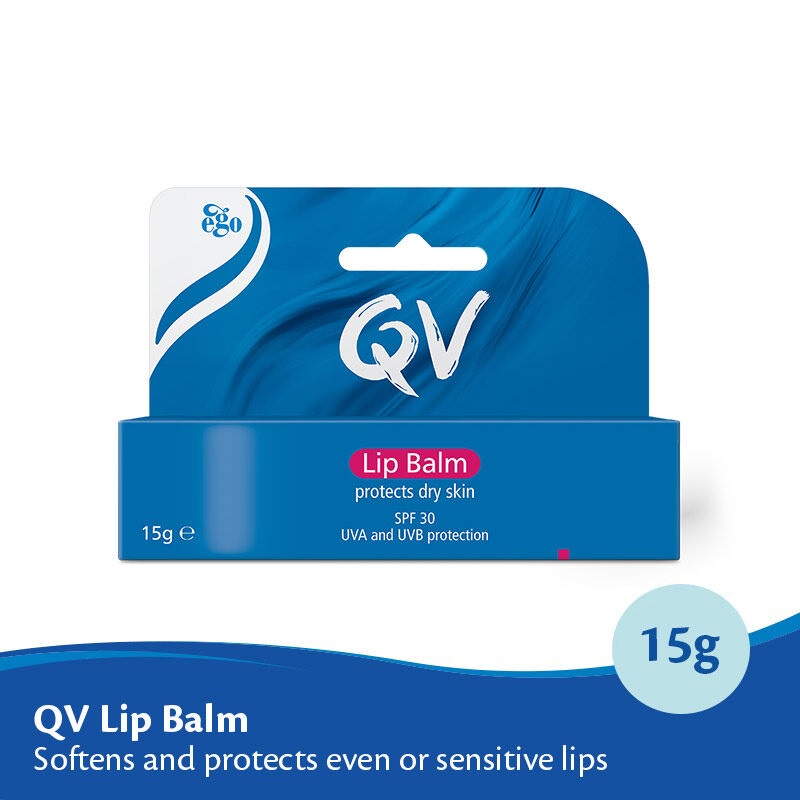 QV Lip Balm 15g | SPF 30 | Softens and Protects Dry &amp; Sensitive Lips