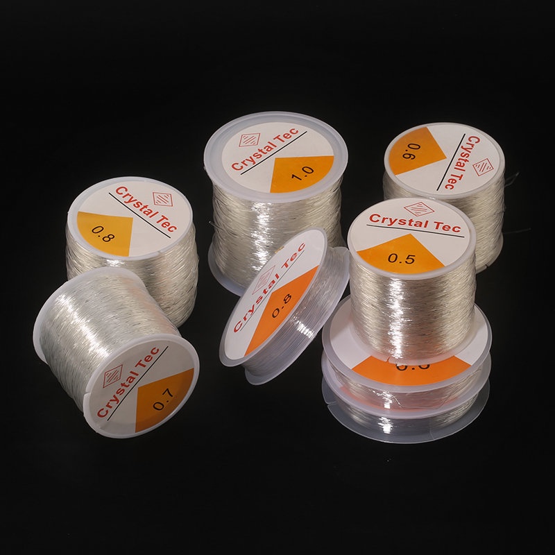 0.5-1.0mm Elastic Cord Beading Thread Stretch String Fibre Crafting Line for Jewelry Making DIY Seed Beads Pony Beads Bracelets