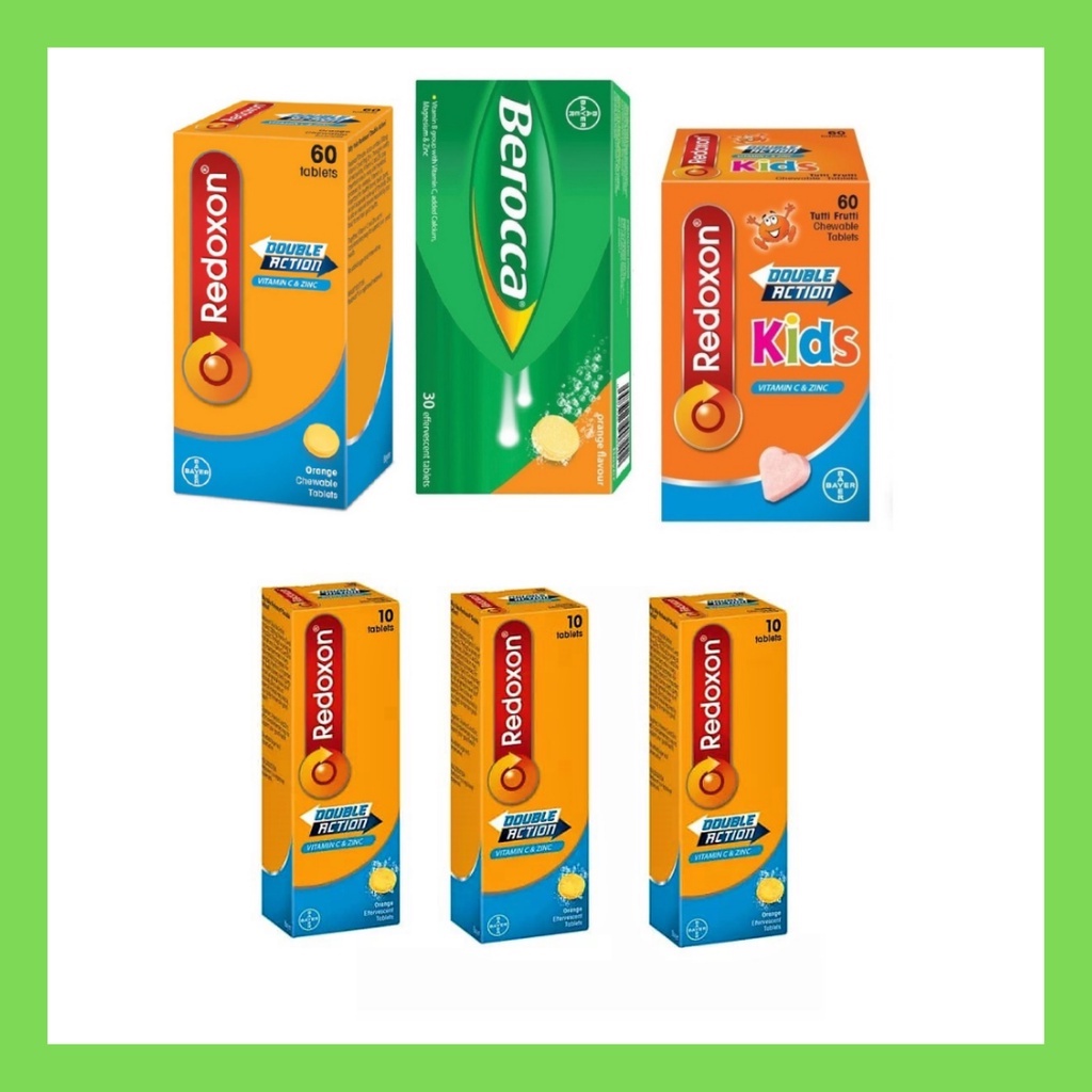 Redoxon Chewable 500mg 60 S Or Redoxon Vit C 1000mg Zinc Effervescent Orange 3x10 S Or Berocca Effervescent Orange 30 S Shopee Malaysia