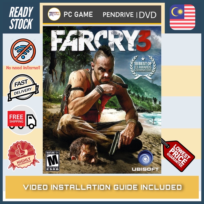 Buy Pc Game Farcry Far Cry 3 Deluxe Edition Blood Dragon Offline Dvd Pendrive Seetracker Malaysia