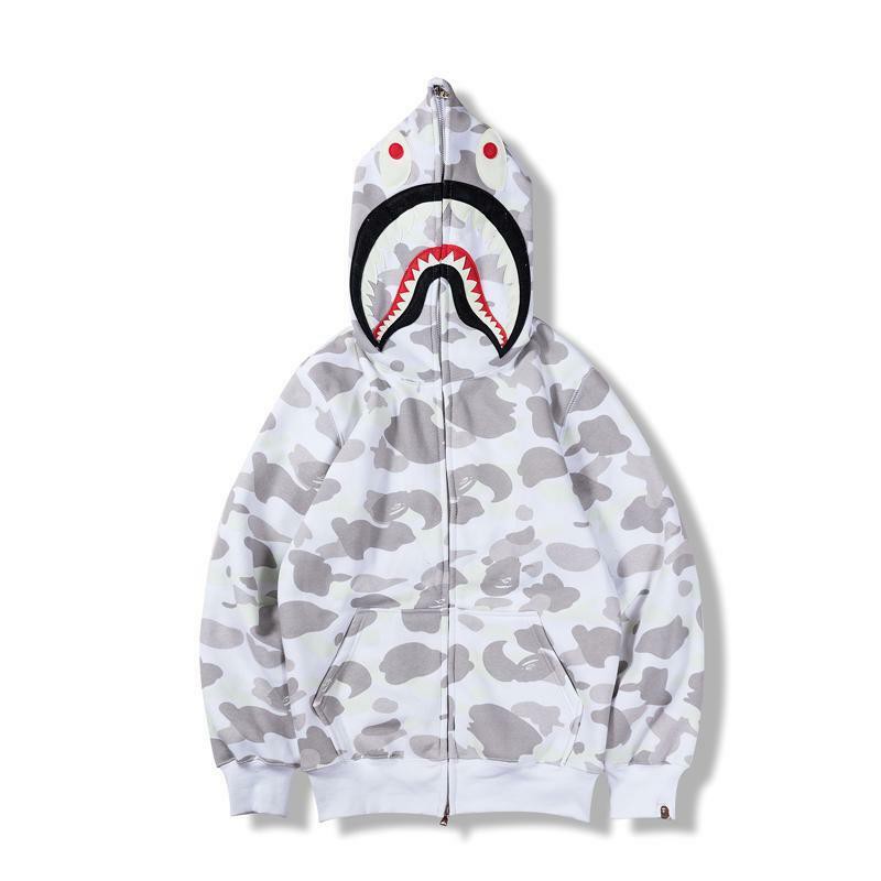 bape hoodie white