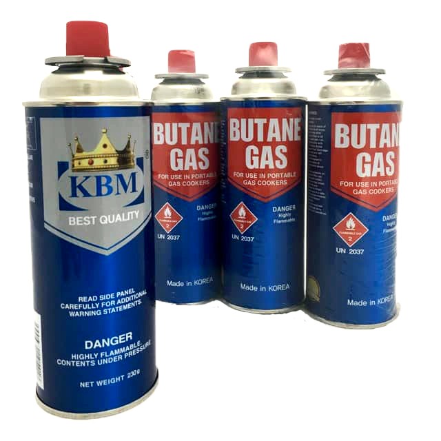 4 bottles 230g Butane Gas Cartridge In A Pack made in Korea Shopee