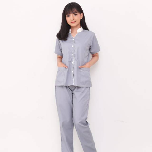 Baby Sitter Scarlett Gray Uniforms / Nurse Uniforms / Baby Sitter