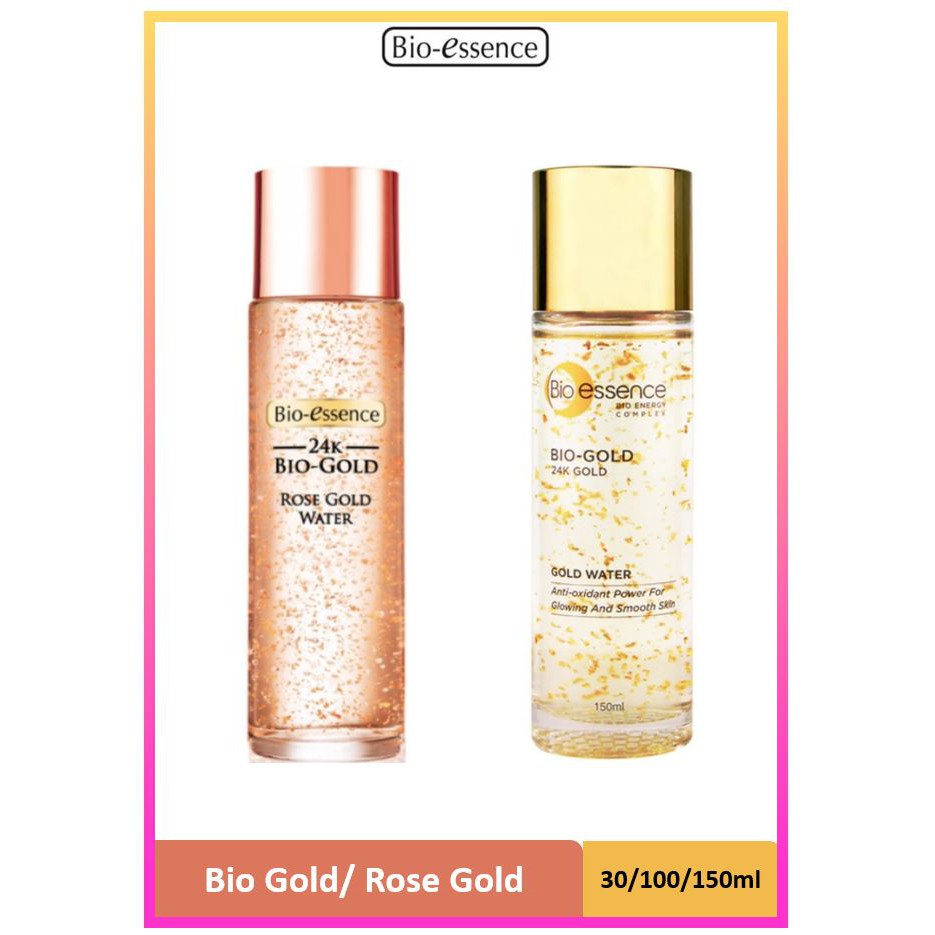 SALE BIO-Essence 24K BG / Gold Rose Water 30ml/100ml/150ml ...