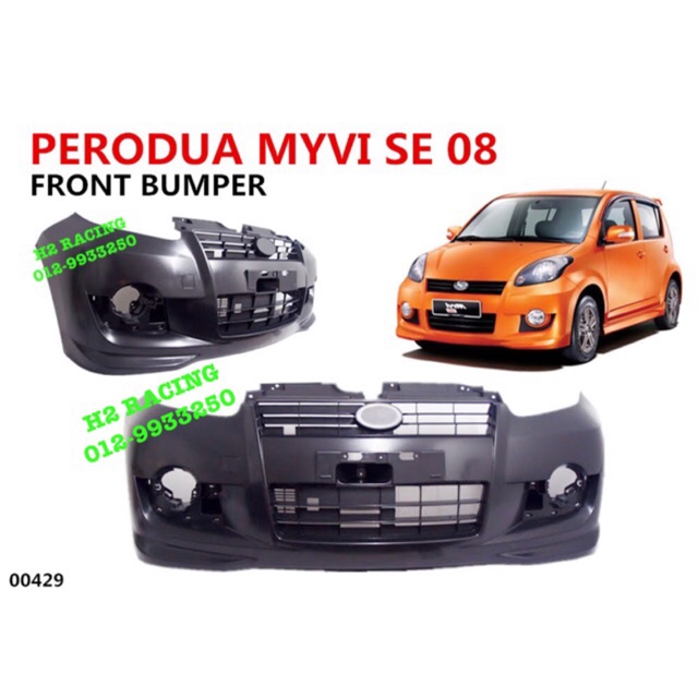 Perodua Myvi Se 2008 2010 Se 2 Se2 Front Bumper Depan Pp Plastik 100 Fit 大包围 Shopee Malaysia