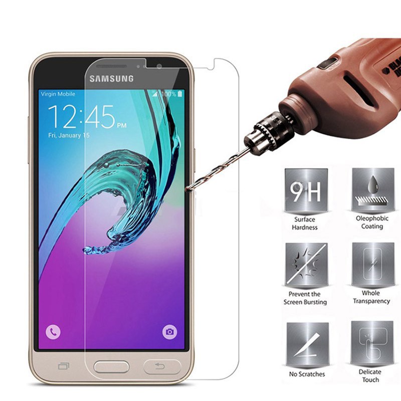 Hd Clear Tempered Glass Screen Protector For Samsung Galaxy J7 16 Pro J7 Prime Shopee Malaysia