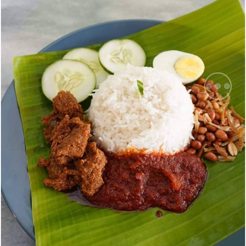 Nasi Lemak Rendang Daging Halal Premium Shopee Malaysia