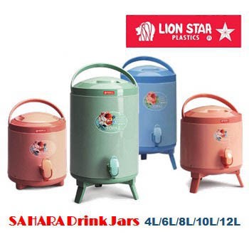 Lion Star Sahara 4L/6L/8L/10L/12L Insulated Hot & Cold Water Drink Jar/Water Dispenser/Water Cooler/Thermos