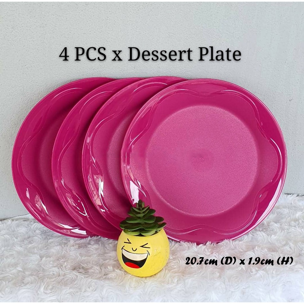 🔥HOT DEAL🔥 Original Tupperware Camellia Collection Dining Serveware Set Purple Pink (Set of 4)