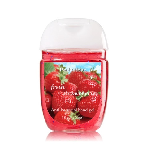 strawberry hand sanitizer bath and body works