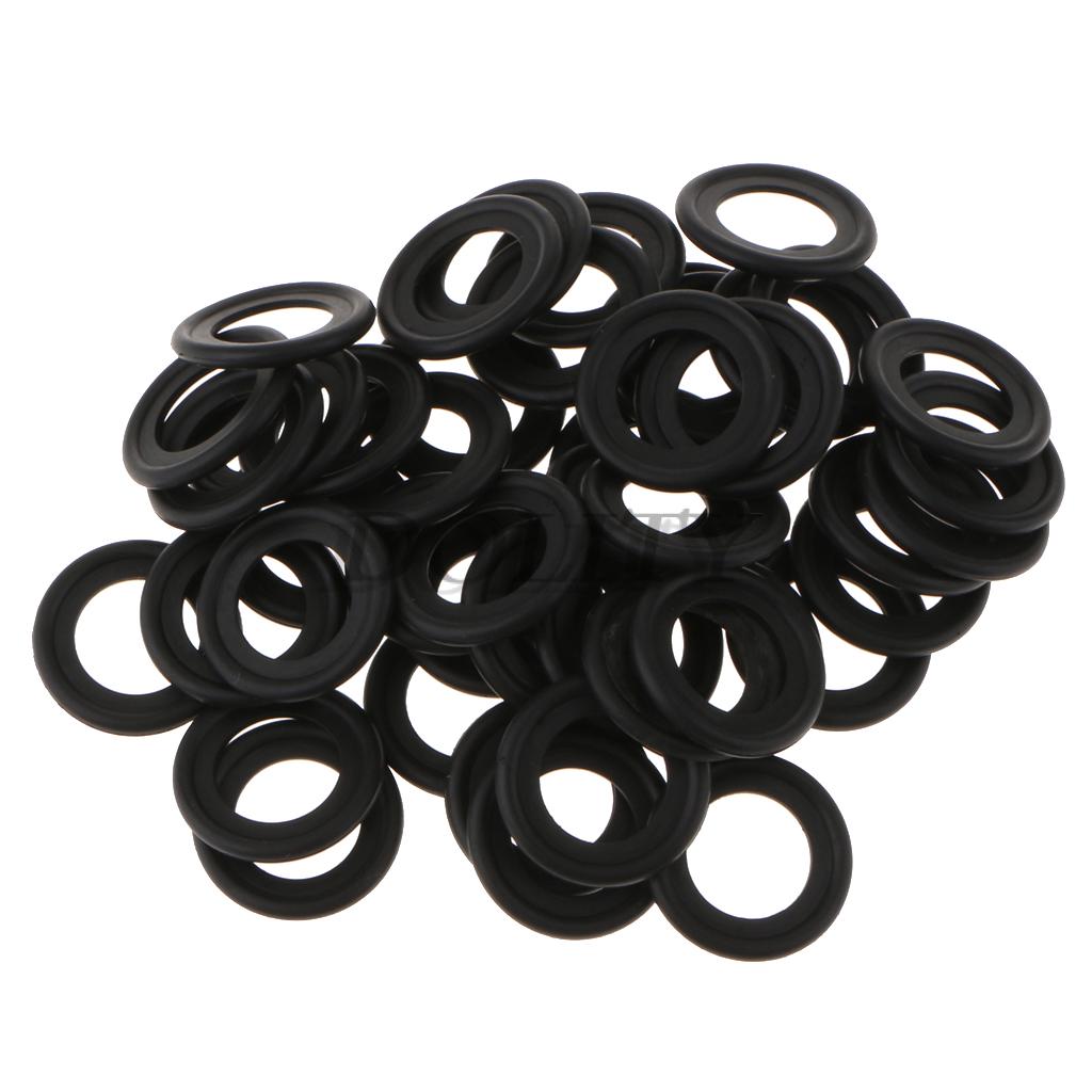 50Pcs M14 Rubber Oil Drain Plug Crush Washers Gaskets for Ford F5TZ