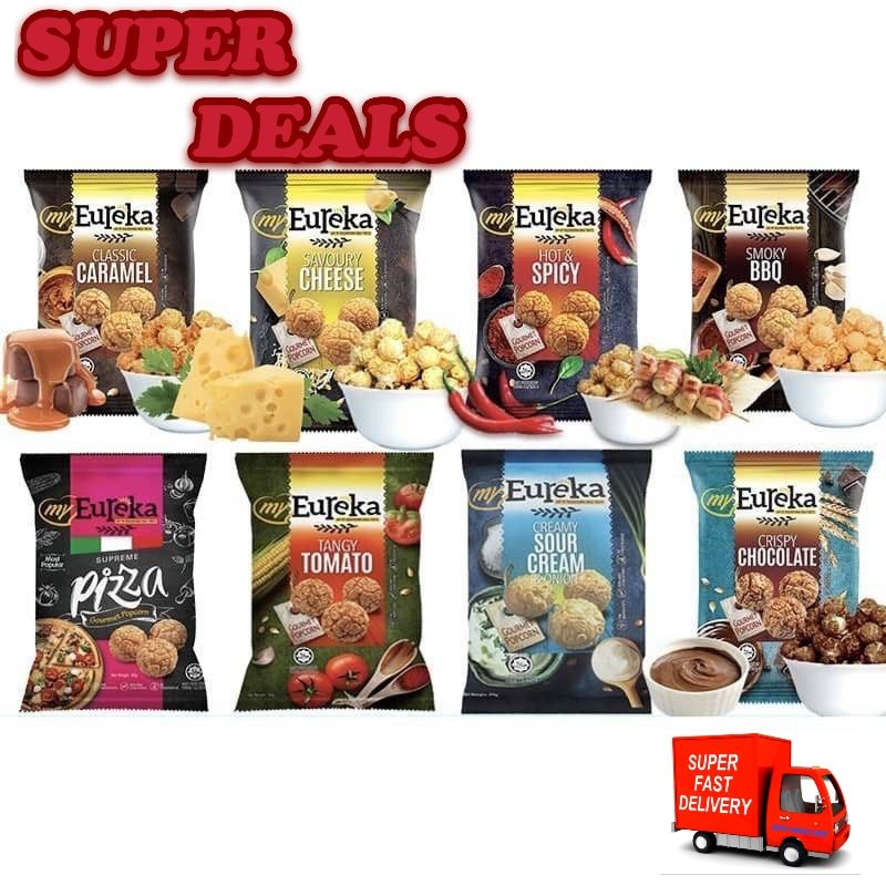 Eureka Popcorn Assorted Flavour 80g Shopee Malaysia