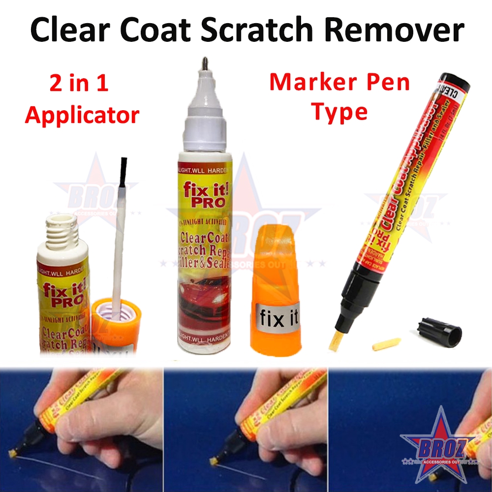 Fix It Pro Car Motor Scratch Repair Remover Pen Clear Coat / Coat Paint