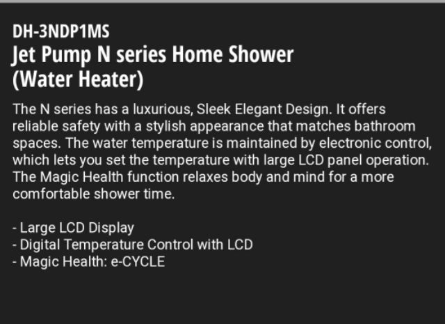Panasonic DH3NDP1 Water Heater with DC Pump | Shopee Malaysia