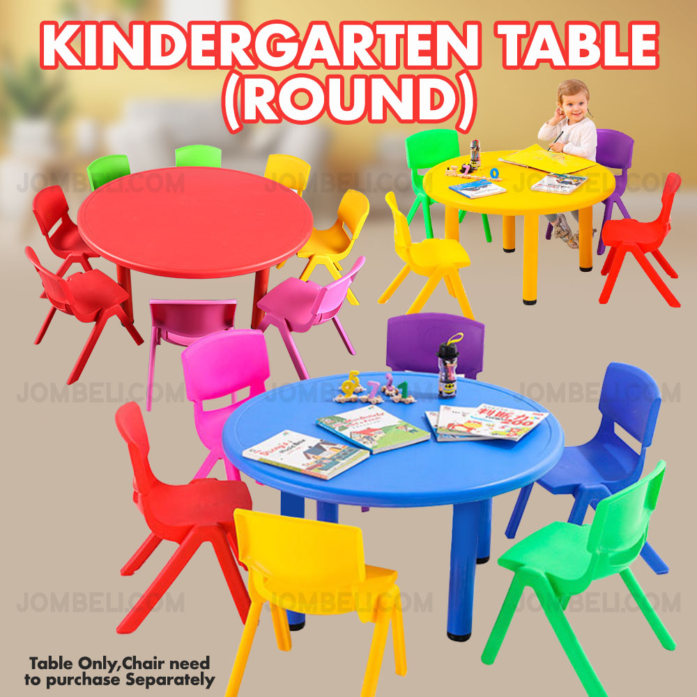jombeli-kindergarten-table-study-table-round-shopee-malaysia