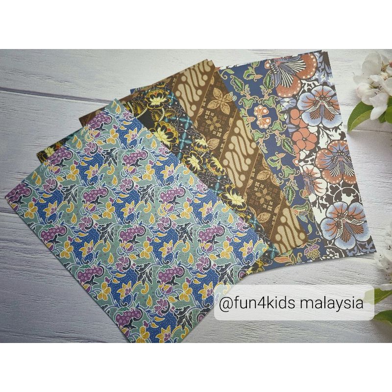 Batik Printed Origami Craft Paper (2-sided)