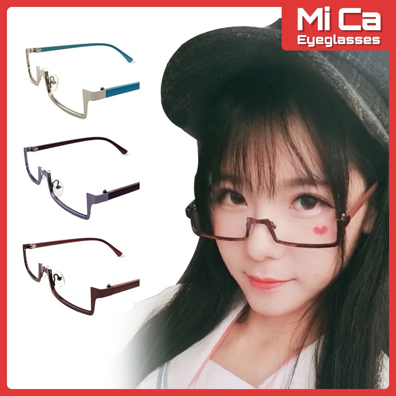 Japanese Anime Half-Frame Decorative Glasses Cosplay Decorative