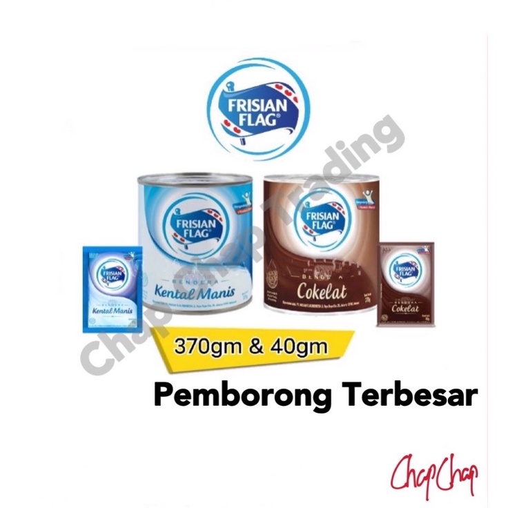 Frisian Flag Susu Bendera kemasan sachet 6 x 40g Product Indonesia Coklat Kental Manis full cream gold M