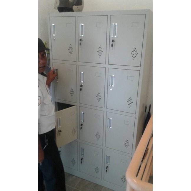 Individual Compartments Office Metal Locker Ready Stocks Delivery Within Klang Valley Only