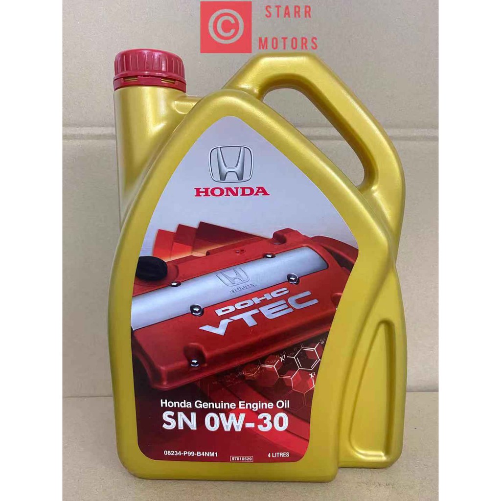 HONDA 0W30 ENGINE OIL SN FULLY SYNTHETIC 0W-30 (4L) | Shopee Malaysia