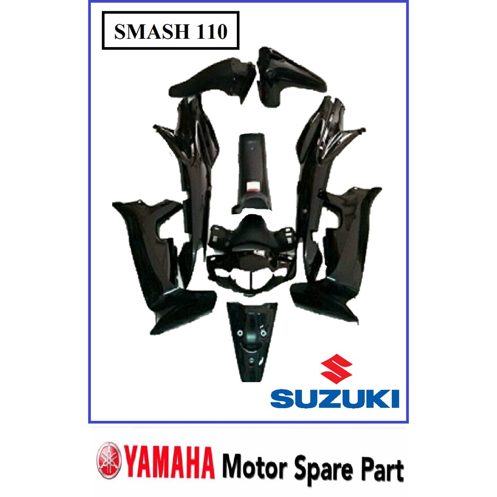 Suzuki Smash 110 Smash110 Coverset Cover Set Bodyset Coversuit Local Cover Body Shopee Malaysia