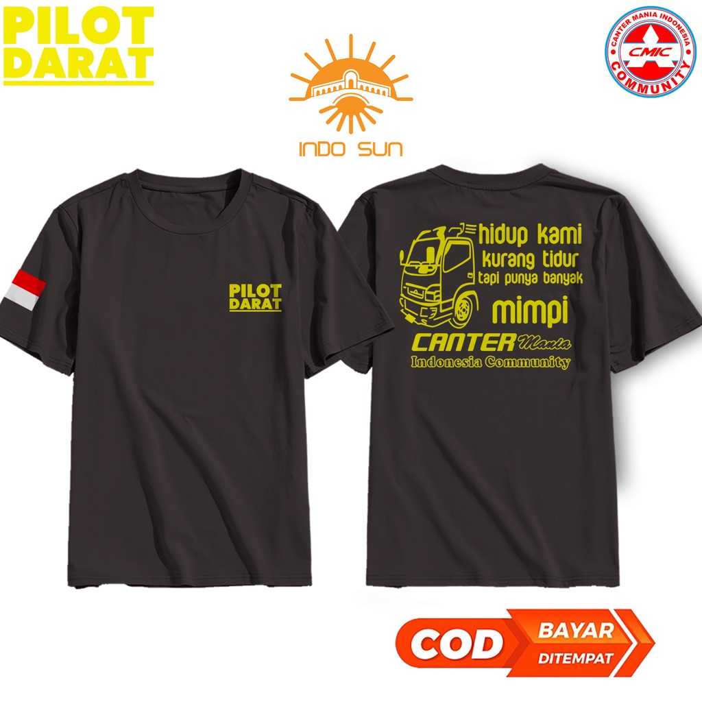 INDOSUN T SHIRT KAOS KATA KATA TRUK CANTER MANIA - BAJU KAOS PRIA TSHIRT DISTRO TRUCK CANTER MANIA - KAOS DRIVER MUDA - KAOS CANTER MANIA - KAOS TRUCK INDONESIA - KAOS CANTER MANIA INDONESIA COMMUNITY - KAOS DRIVER EXECUTIVE MUDA - KAOS PILOT DARAT