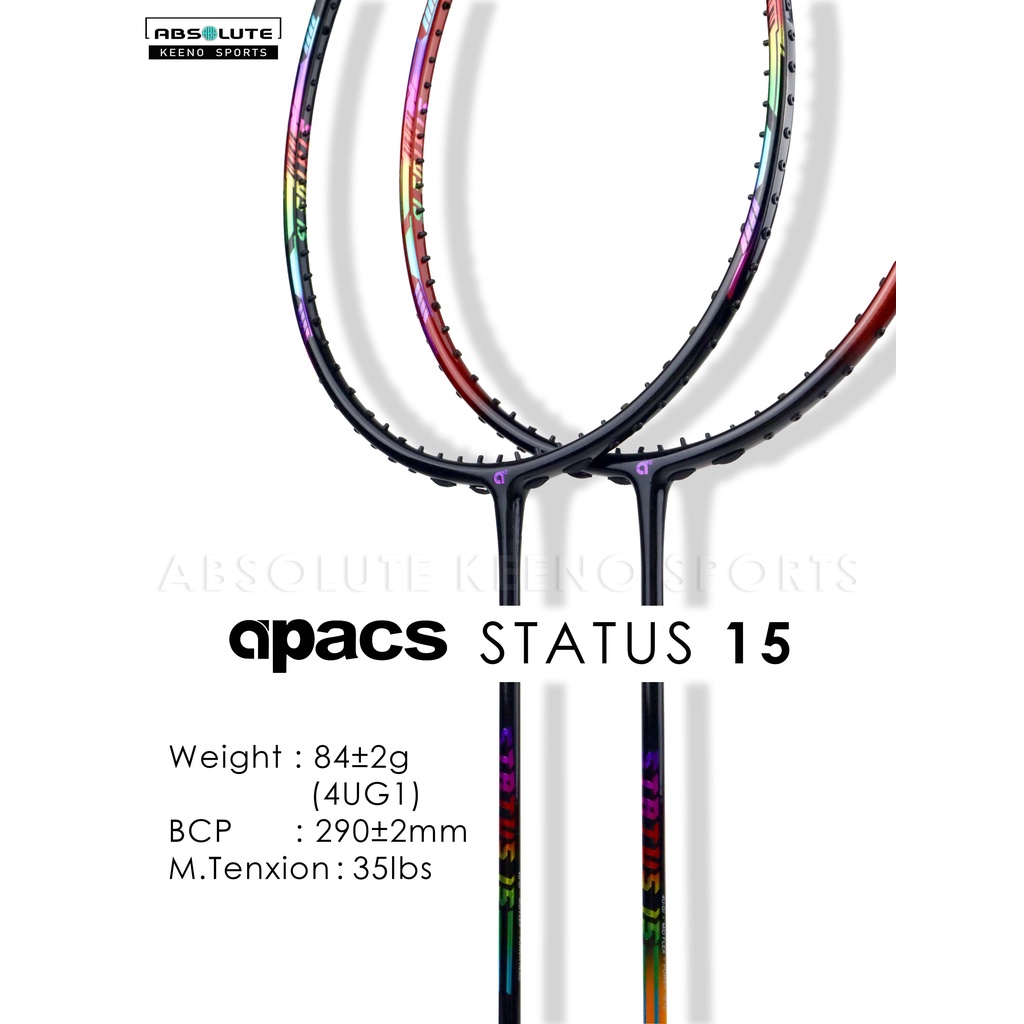 APACS STATUS 15 Badminton Racket Shopee Malaysia