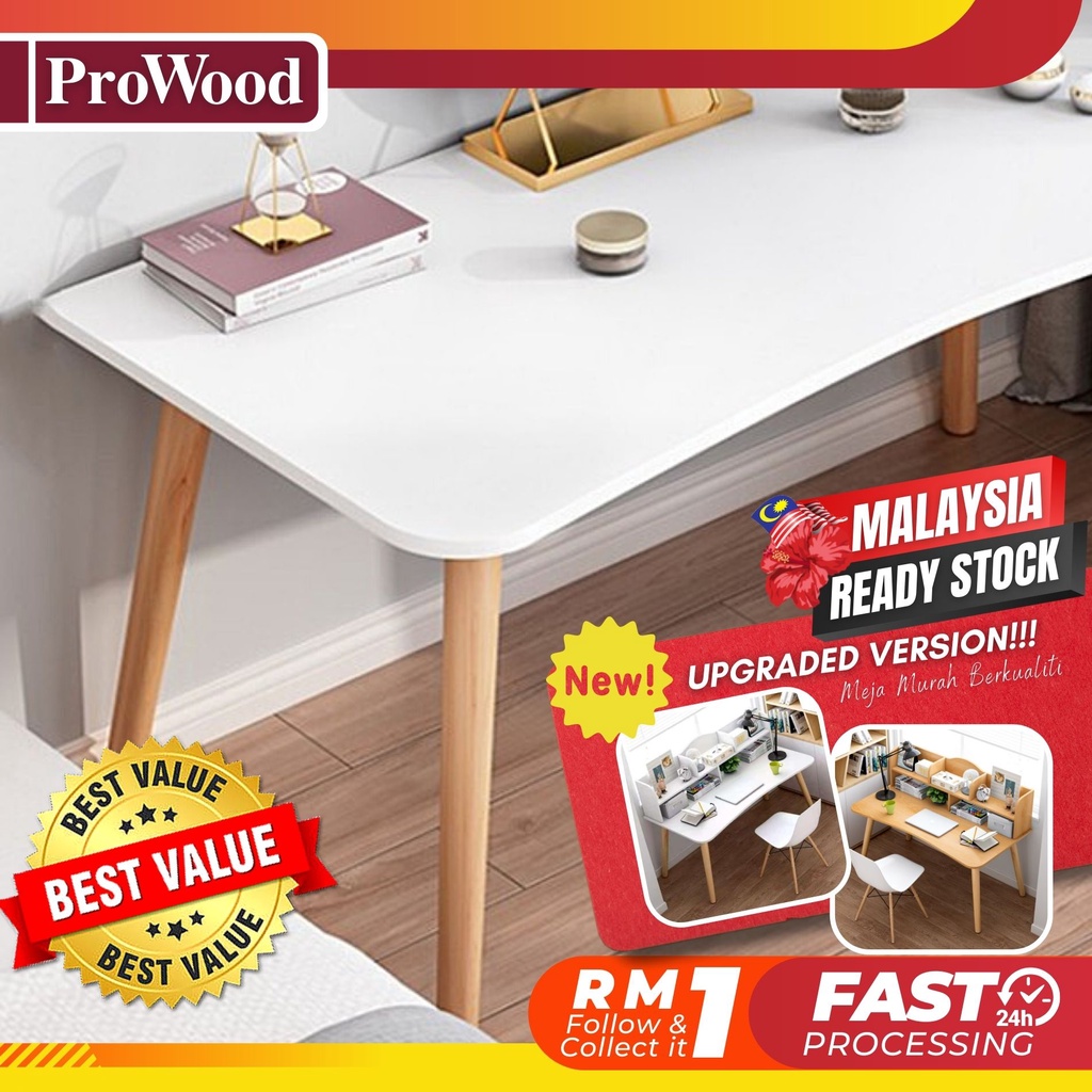 120cm Writing Table Home Office Computer Nordic Economy Furniture Bookshelf Study Meja Belajar 写字桌