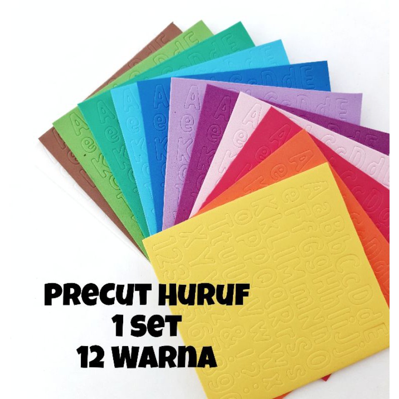 Precut huruf foam noodles alphabet DIY 12warna | Shopee Malaysia